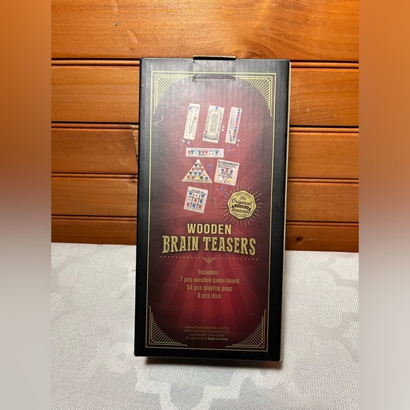 NWT - Wooden Brain Teasers - 7 Different Games - For home or travel! - Picture 4 of 6